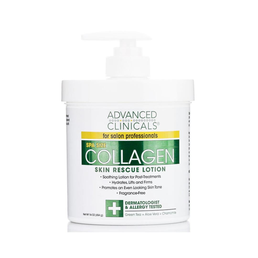 Advanced Clinicals Collagen Skin Rescue Lotion (No Added Fragrance) - 454g