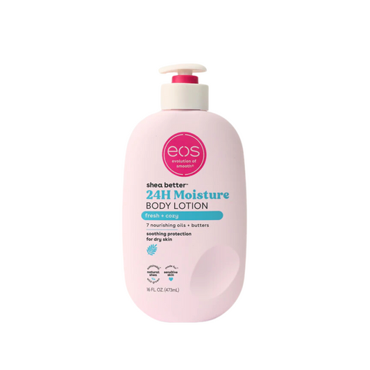 EOS Shea Better 24Hrs Moisture - Fresh & Cozy Body Lotion, 473Ml